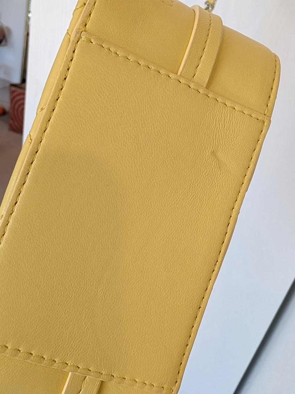 CHANEL Yellow CC Box Camara Bag In
